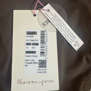 Kaiami Dark Chocolate Triangle Bikini Set